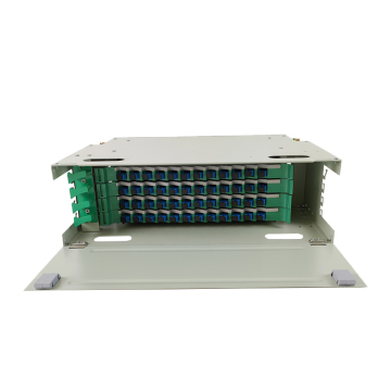 48 CORE SC/FC/LC Port 19 بوصة رف جبل إطار توزيع الألياف الضوئية