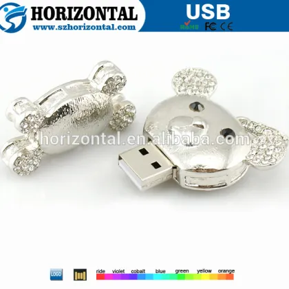 Cute cartoon character bear USB flash drive high speed