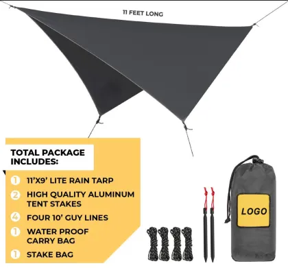 11FT Hammock Rain Tarp Tent for Camping Gear