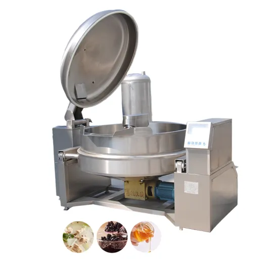 Automatic Sauce Jam Syrup Stirring Steam Jacketed Kettle Cooker Machine