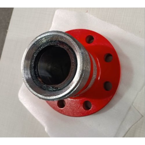 Martelando o flange de união