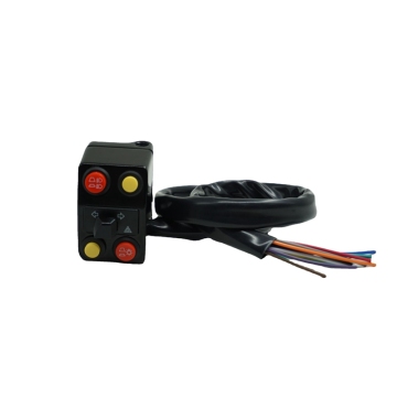 Modified Motorcycle Accessories: Exploring the Retro Switch with Dual Functionality - Flash Overtake, High/Low Beam, and Five-Function Headlight Horn
