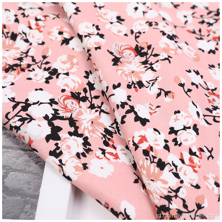 Rayon Tencel Teplill Fabric Dicetak untuk Pakaian Mode