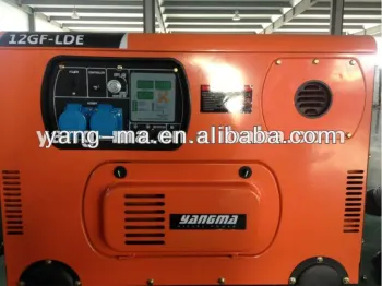 model 10GF-LDE, V-TWINs electric air cooled 10kva diesel generator super silent single phase