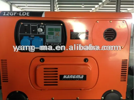 model 10GF-LDE, V-TWINs electric air cooled 10kva diesel generator super silent single phase