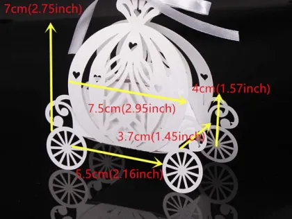 Cinderella Pumpkin Carriage Wedding Favor Gift Boxes