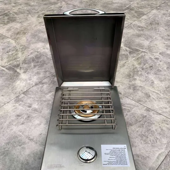 Custom Kitchen Bbq Grill Island Built In Durable Stainless Steel Slide Single Side Burner