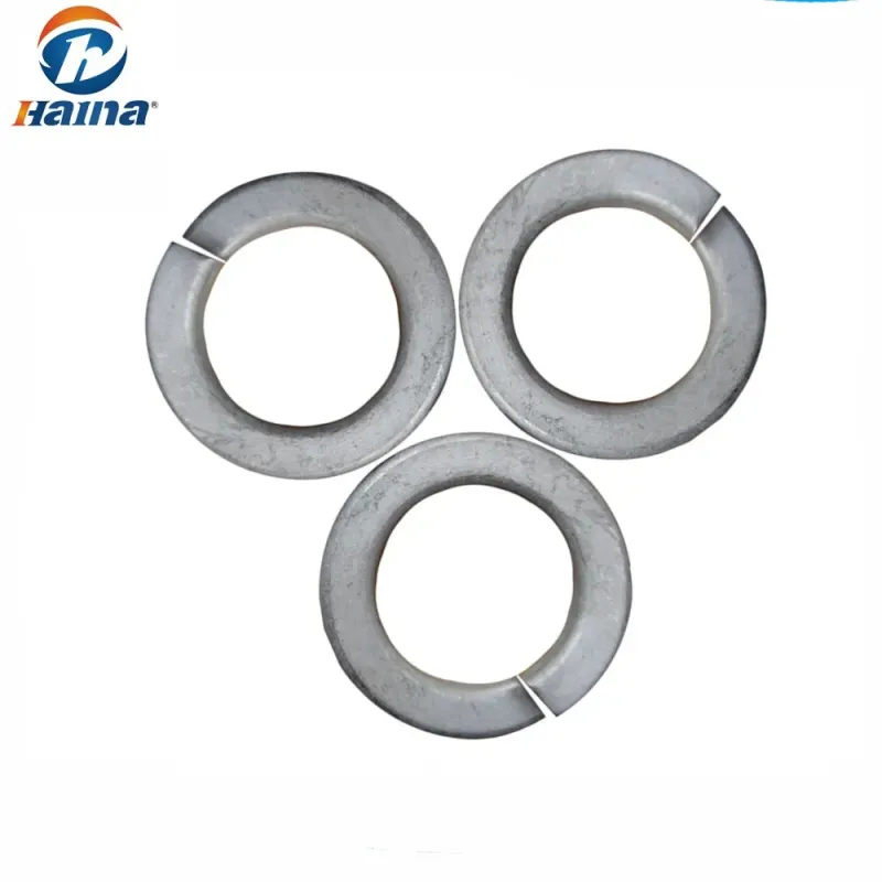 High-Density Galvanized Steel Round Lock Washers