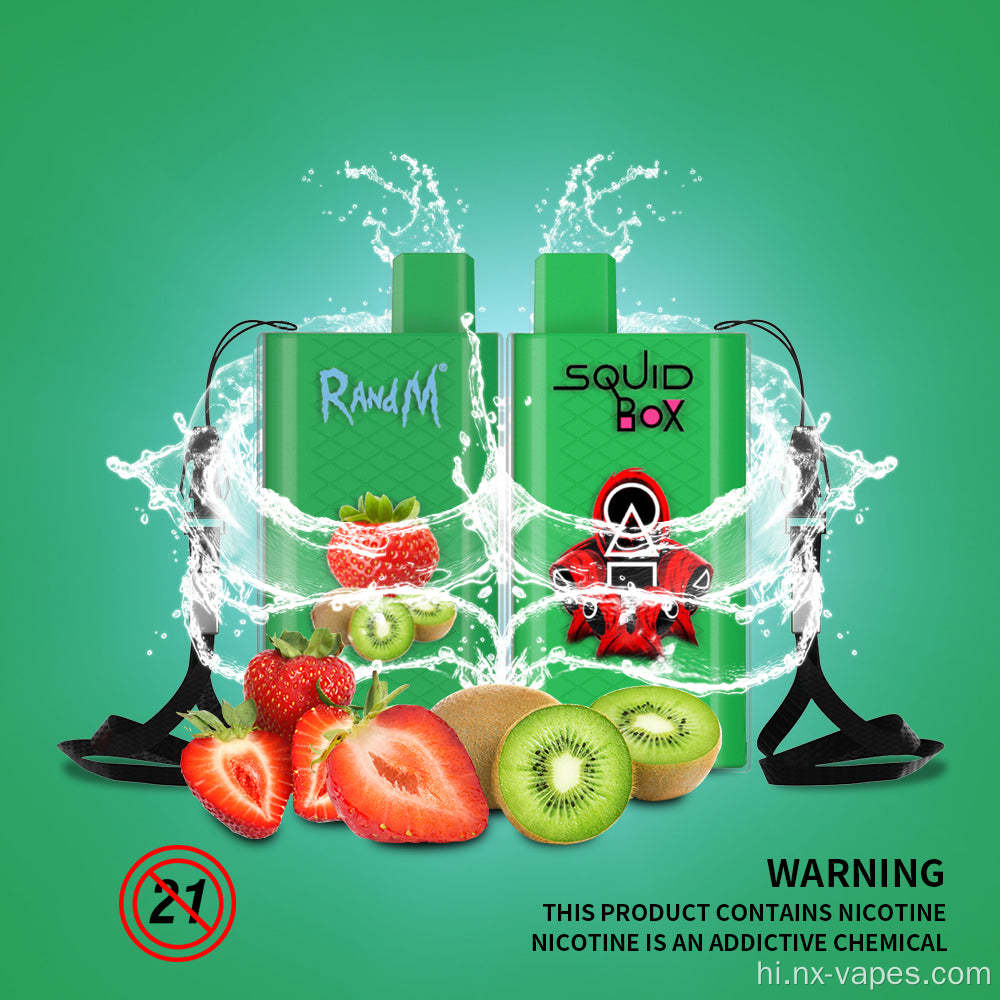 Vape पेन बार RANDM 5200puffs रिचार्जेबल डिस्पोजेबल vape