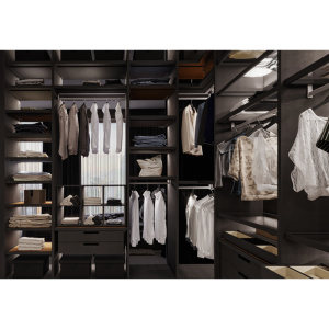 Wood Grain Melamine Wardrobe