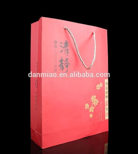 China style red paper bags for tea