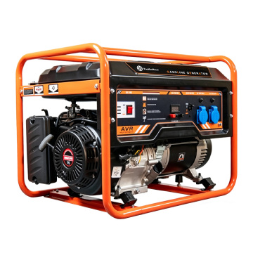 Generador de gasolina montado en ruedas de marco abierto 5KW 5.5KW