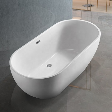 Modern Oval Freestanding Soaking Acrylic Bath Tub