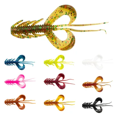 5cm TPR Floating Shrimp Soft Bait Lure for Texas Rigs and Drop Shot