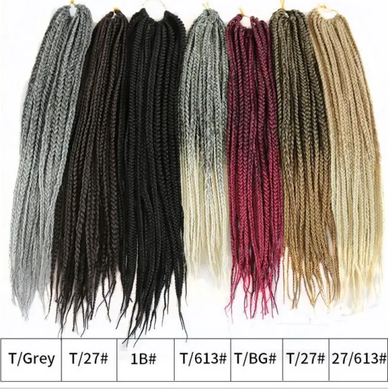 Wholesale Senegalese Twist Hair Crochet Braid Hair 14 16 18 22 24 Inches Synthetic Hair for Beauty