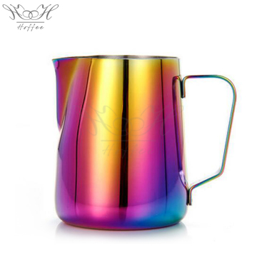 Stainless Steel Rainbow Color Latte Milk Jug