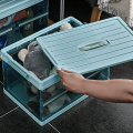 Portable Folding Stackable Storage Box with Lids