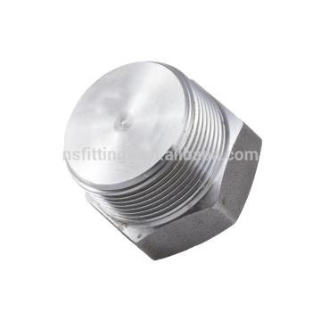 F304L ASME B16.11 Threaded Hex Head Plug 3000LB NPT