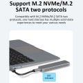 Dubbel protocol M2 SSD Case 2TB NVME -behuizing