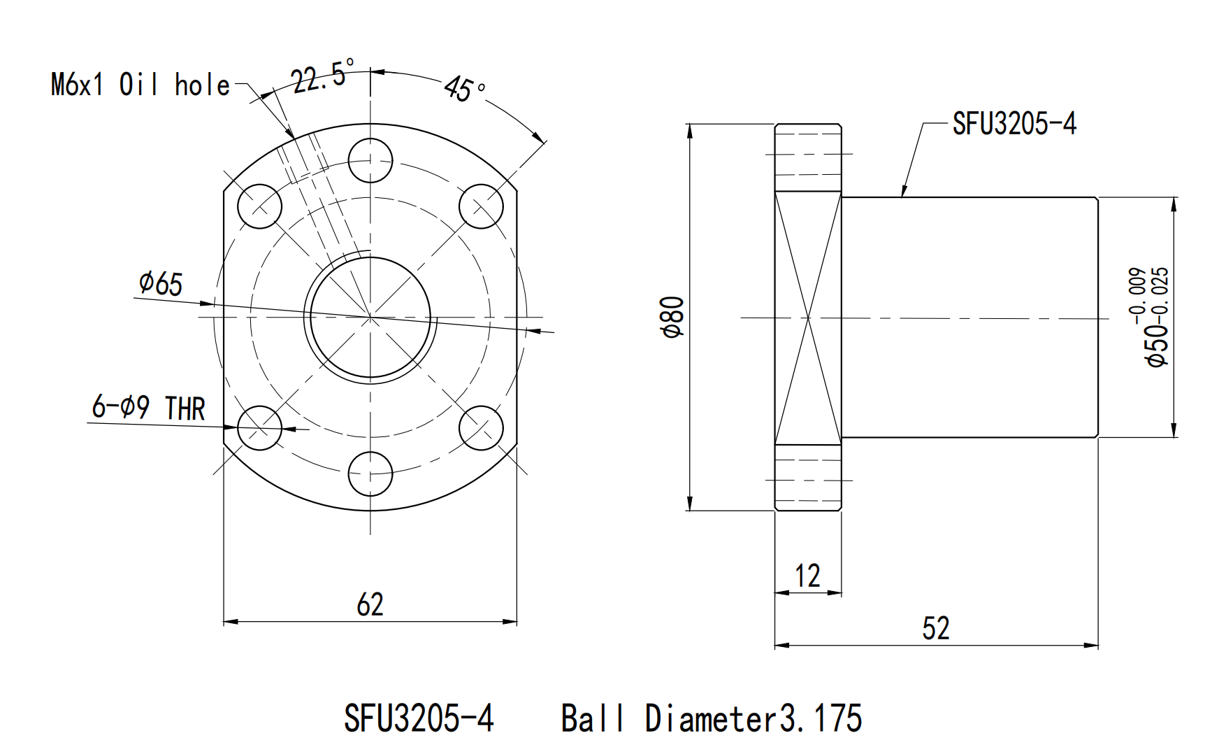 high precise 1204 ball screw
