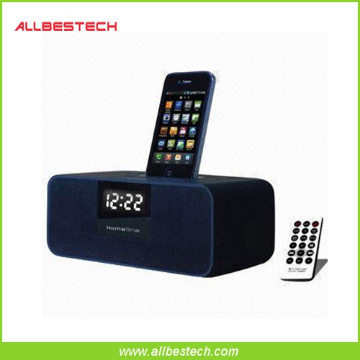 ipod/iphone docking speaker for hotel with alarm clock radio functions