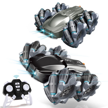 RC Toy: 360 Rotating 4WD Drift Stunt Car with High Speed Climbing and LED Lights
