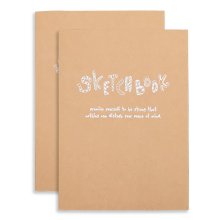 Kraft dik papier A5 Watercolor Notebook Sketchbook