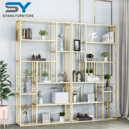2019 New Design Glass Top Bookshelf for Living Room - SJ005
