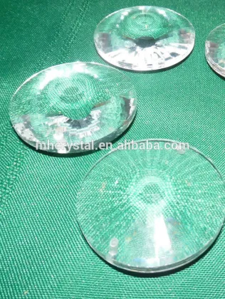 Round Circular Crystal Clear Prism Suncatcher Pendant MH-12810