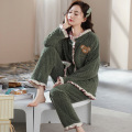 women's autumn winter plush pajamas