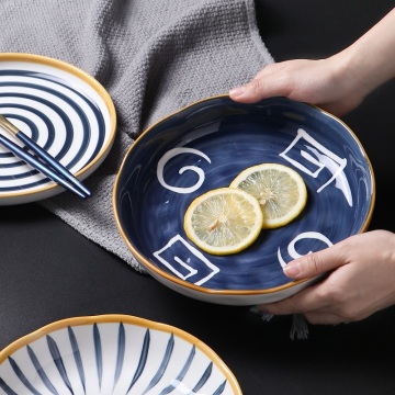 Factory Supplier  Personalized Plates Porcelain Flat Color Plate