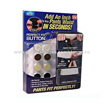 Perfect fit button to increase or reduce waist band instantly without sewing