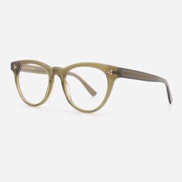 Fashion Angular Round Acetate Women`s Optical Frames 23A3062