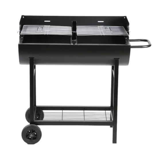 Hot sale half barrel charcoal braai offset smoker bbq drum