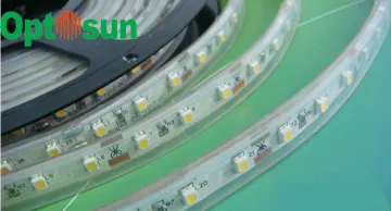 Cool White 4.8w/m Smd 3528 Led Strip Light With Yellow Flexible Fpc , Waterproof Ip68