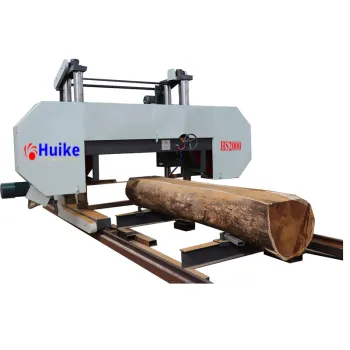 Portable Horizontal Bandsaw Mill Trolley for Forestry Saw Machines with Gasoline Engine