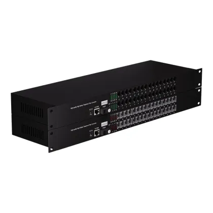 32-Channel RJ11 PCM Telephone Fiber Optic Media Converter