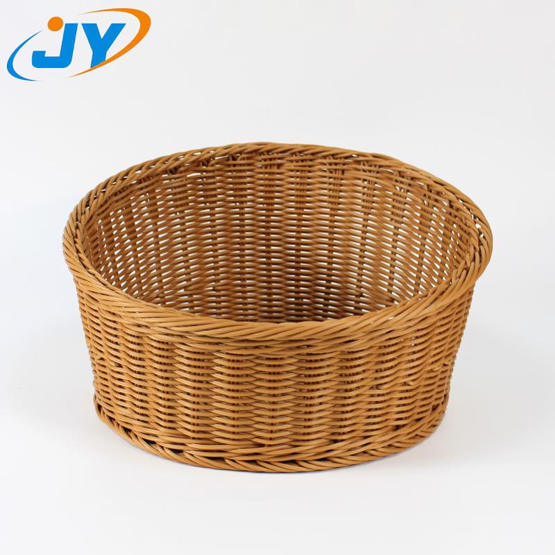 Plastic washable rattan bread basket with LEGB