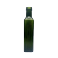 Forme carrée verte Vierge Olive en verre Bouteille