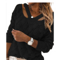 Maglione pullover a V da donna