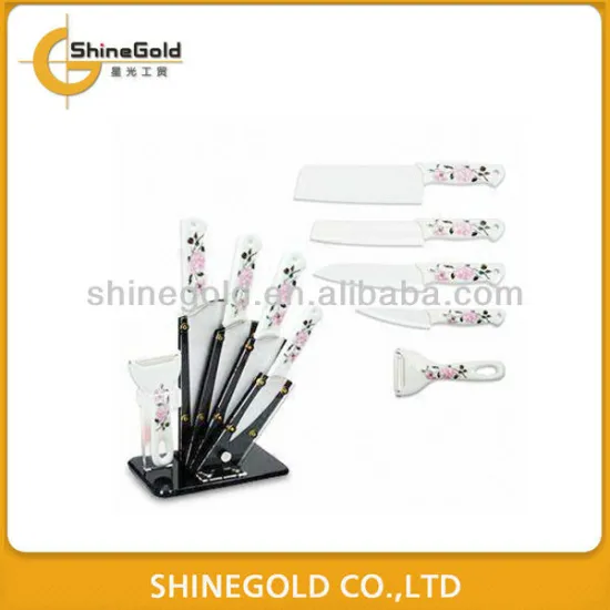 5pcs Ceramic kntchen knife set