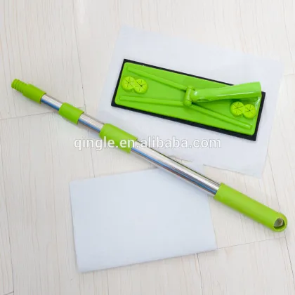 household clening dedicated mop rod,3 section telescopic aluminium rod
