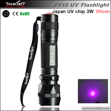 High Power 3W 395nm UV LED Torch 1*18650 Battery PT10