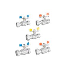 Butterfly handle water control shut-off ball valve