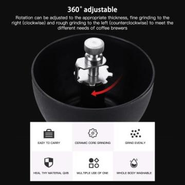 Coffee Grinder Manual Coffee Grinder Stainless Steel Adjustable Coffee Bean Mill Easy Clean Kitchen Tools