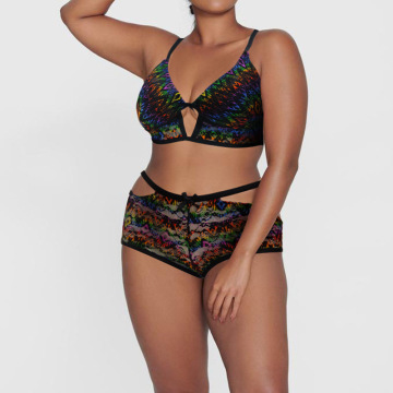 Brazil Girl 38 Size Boobs Printed Underwear Set