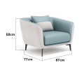 Single seat/Blue 85*77*68cm