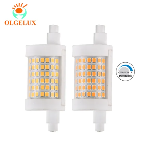 High Bright 12.5W R7S LED Lamp Bulb with Transparent Cover - Dimmable 120V