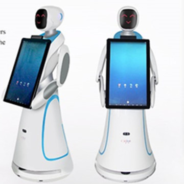 Humanoid Reception Robot Amy Plus with Big Screen for Greeting and Guiding Customers