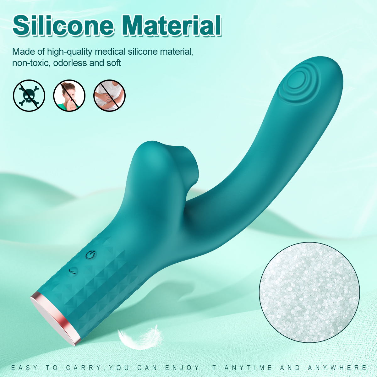Sensual Double with Internal and External Vibration